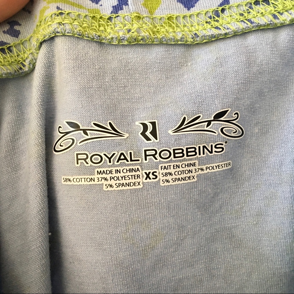 Royal Robbins blue green travel hiking skirt XS - Picture 5 of 5